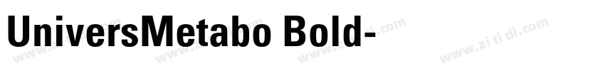 UniversMetabo Bold字体转换